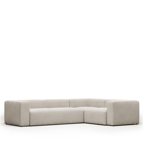 Угловой 4-х местный диван Blok 320 x 230 cm бежевый