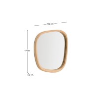 Зеркало Alura в раме из тикового дерева 45,5 x 45,8 см