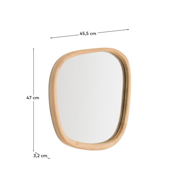 Зеркало Alura в раме из тикового дерева 45,5 x 45,8 см