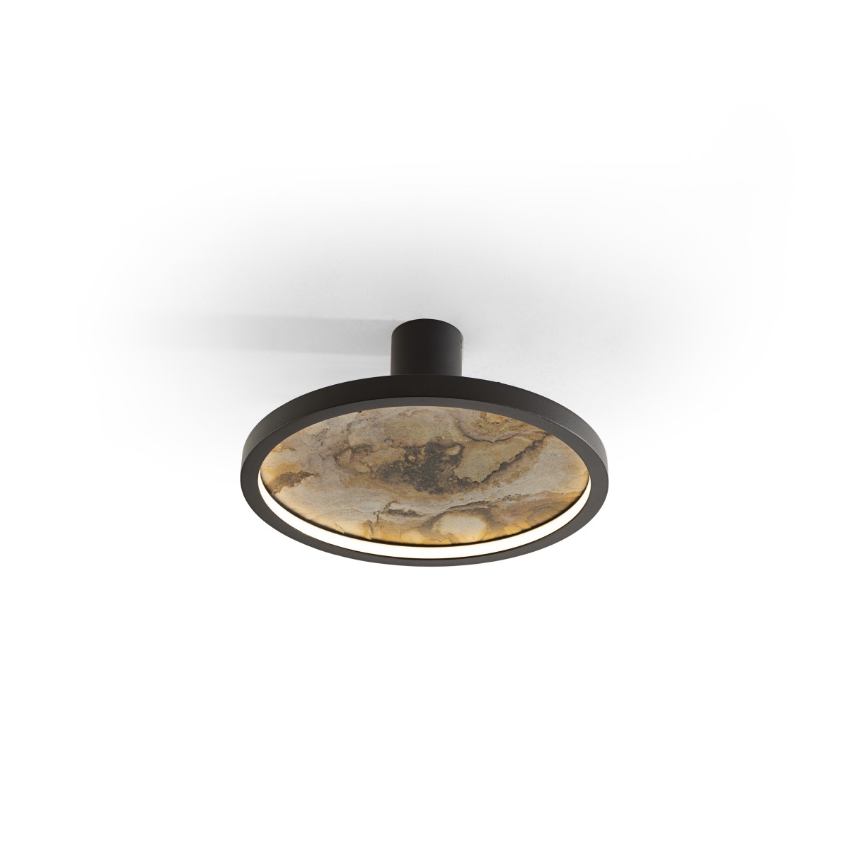 Настенный/потолочный светильник Stone CCT- черный LED D30
