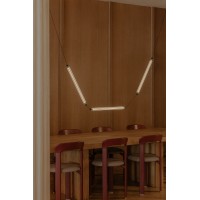 Подвесной светильник LUMINA 600 3L COLGANTE CURVO черный LED 36W 2200K