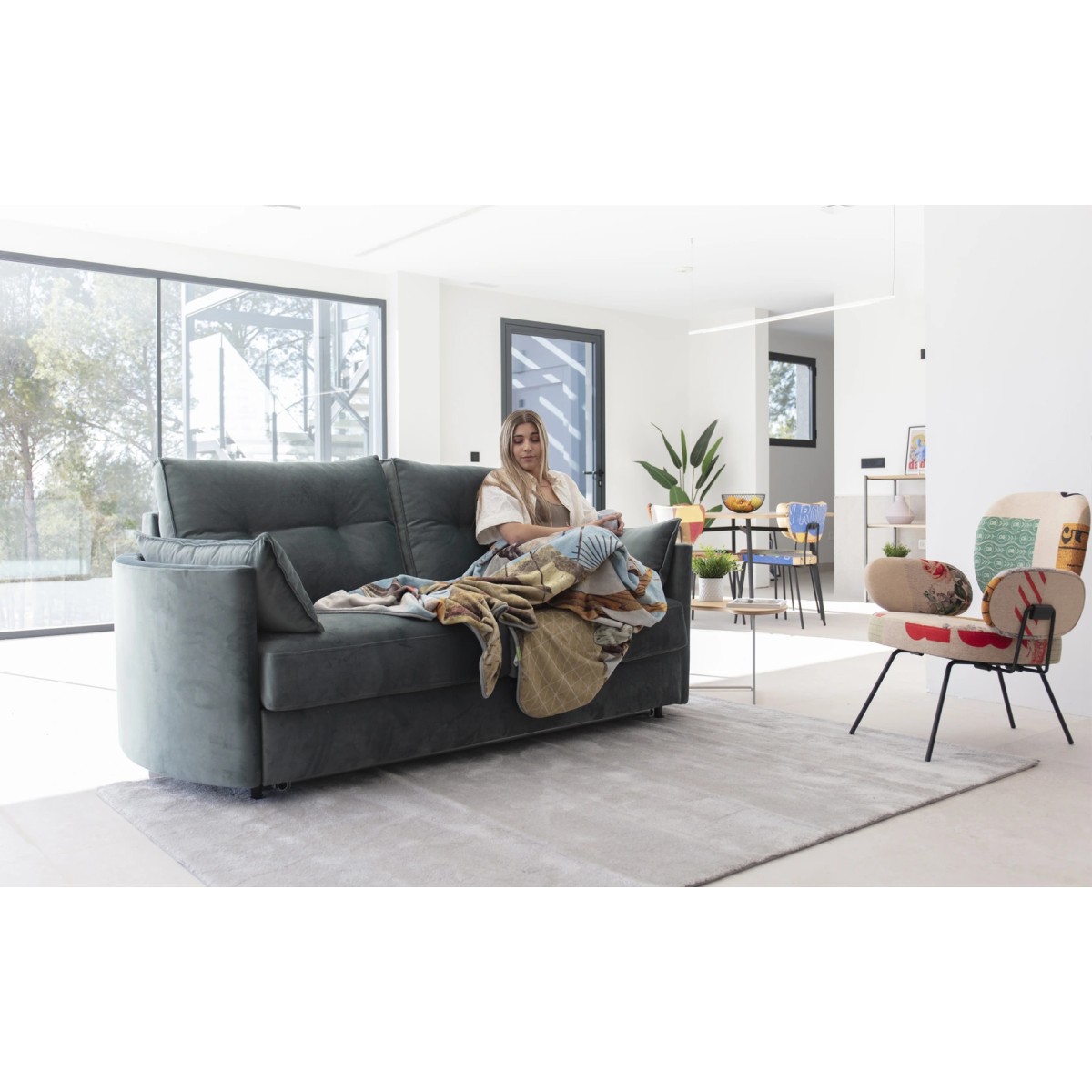Диван-кровать APOLO 4Pl c бортами 4AA-18