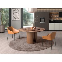 Круглый обеденный стол 1130/DT939 из грецкого ореха