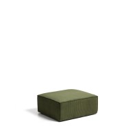 Пуф Blok из зеленого вельвета, 90x104 см