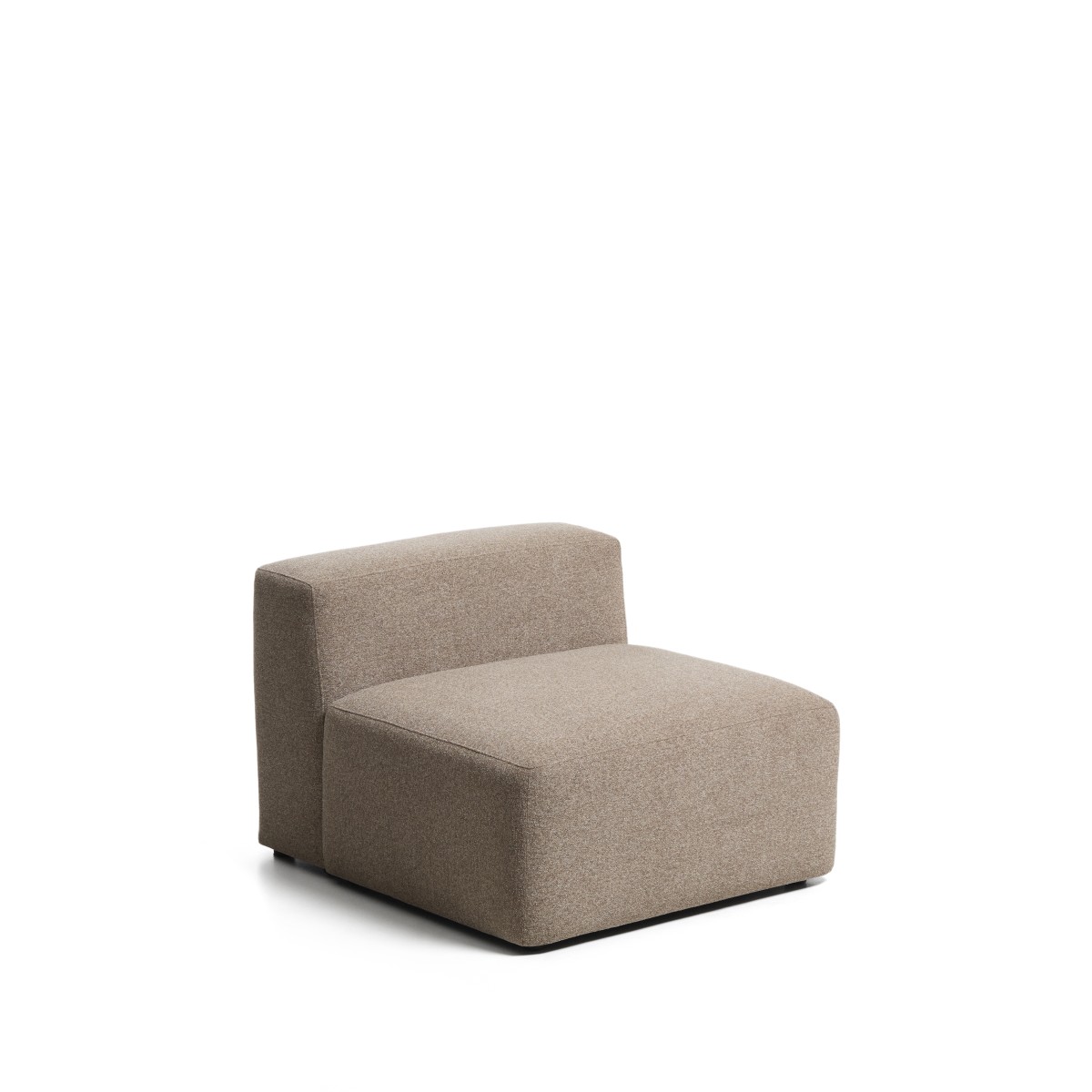 Коричневое кресло из синели Blok, 90 см