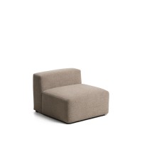 Коричневое кресло из синели Blok, 90 см