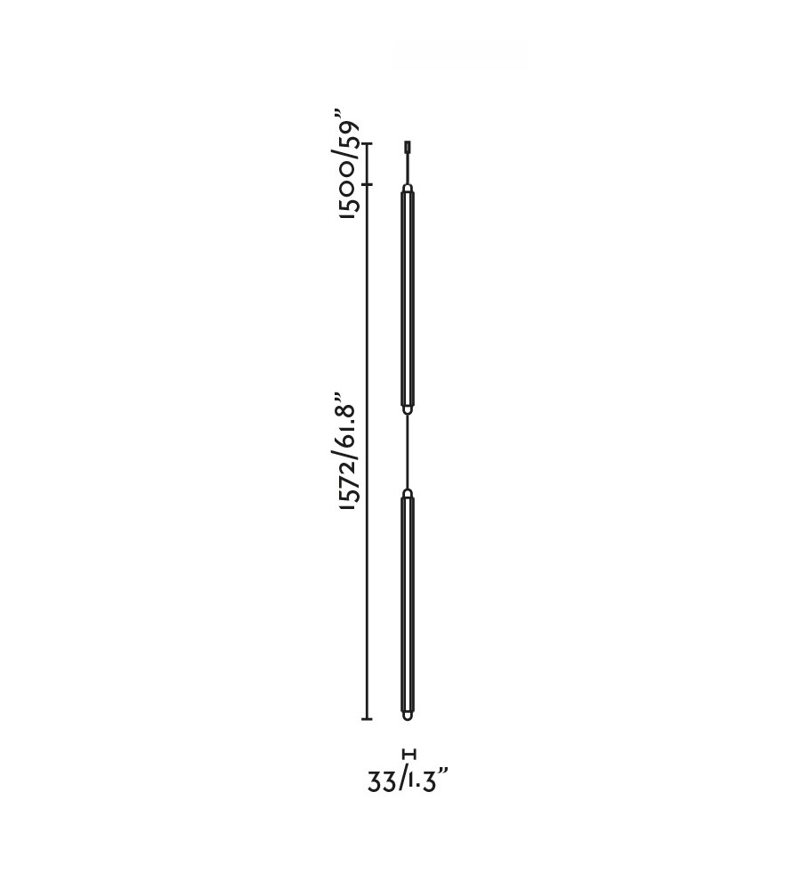 Подвесной светильник LUMINA 600 2L COL EMP SM черный LED 24W 2200K DALI