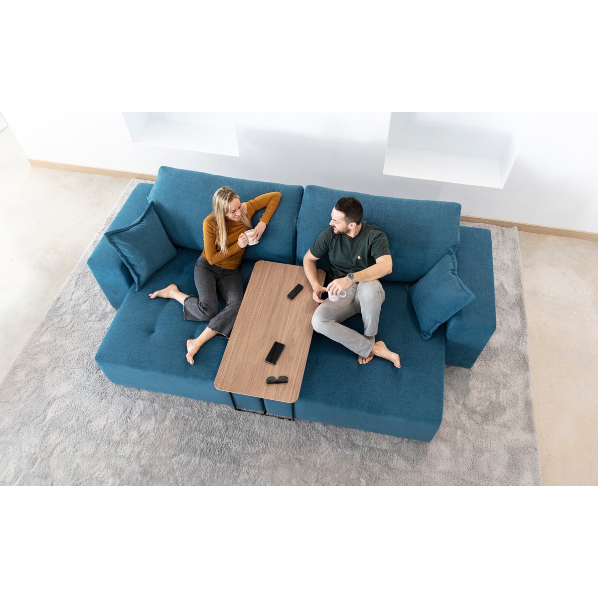 Диван раскладной Paradis 3pl ножки - пластик 3 cm A+A+V+V