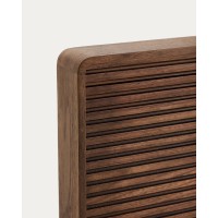 Изголовье Norlen из орехового шпона с темной отделкой LED 60 x 200 см