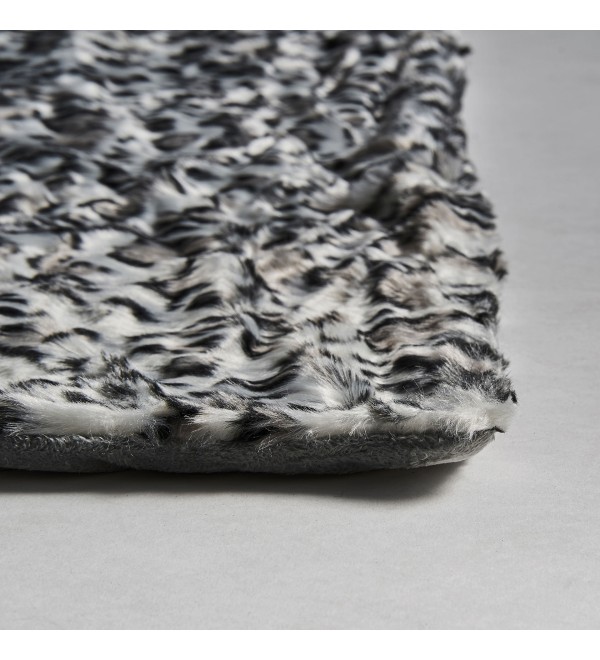 Плед LEOPARDO цвет белый/черный