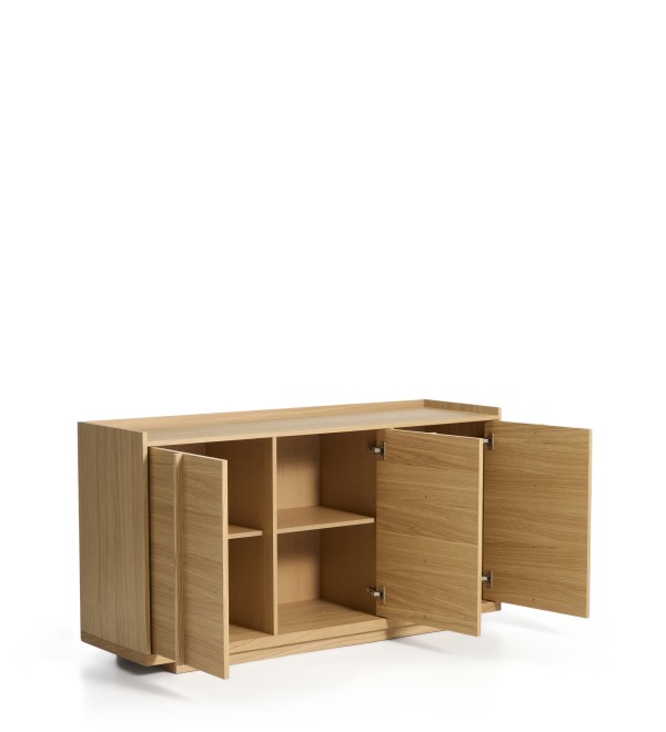 Комод Onix с отделкой из дубового шпона натурального оттенка, 150 x 80 см