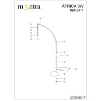 9417 Торшер MANTRA AFRICA