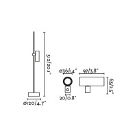 Ландшафтный светильник CLAP черный 512 LED 6W 3000K 38°