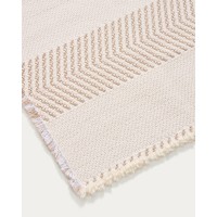 Коврик для ванной Bina из 100% хлопкового жаккарда цвета экрю 50 x 70 см