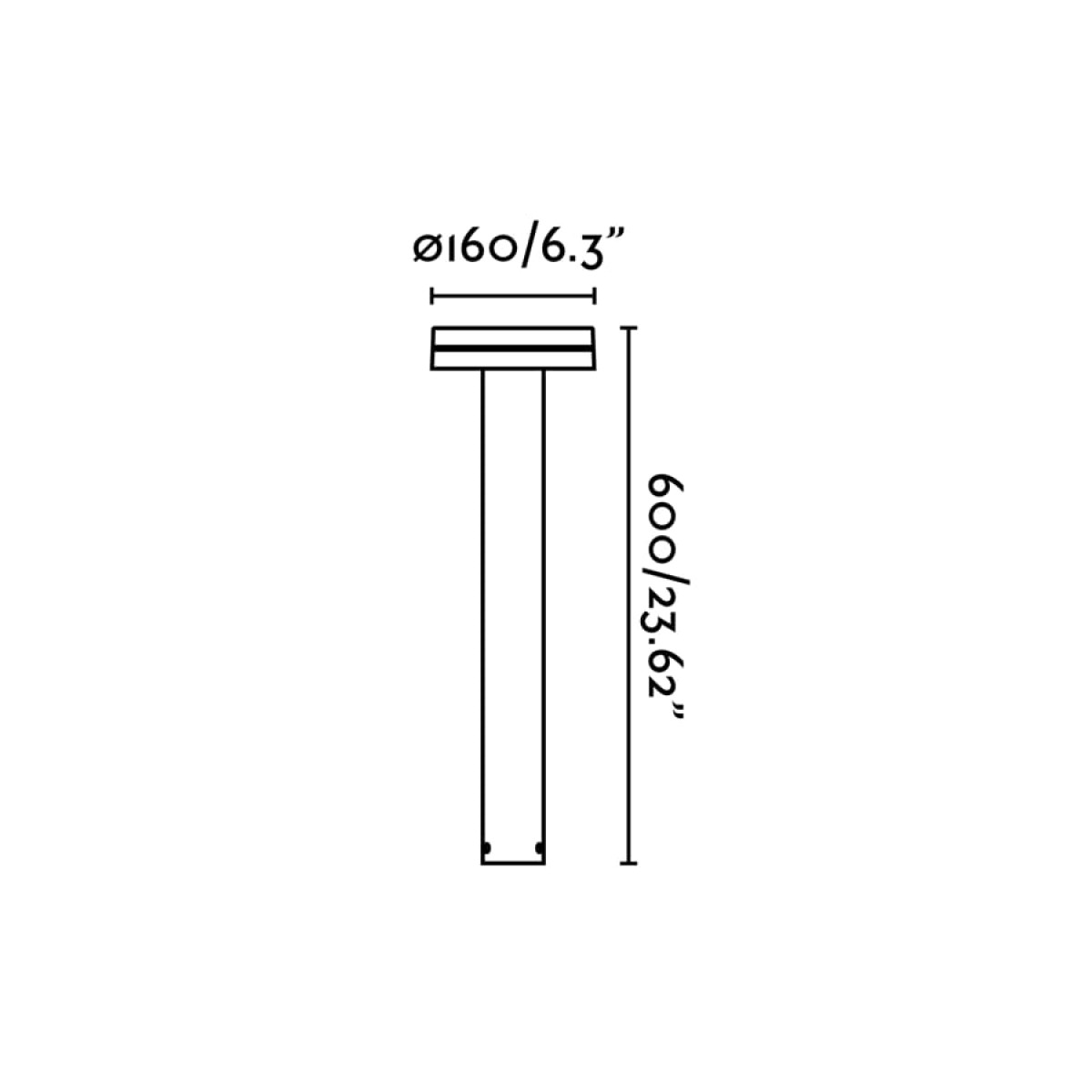 ESPOT 600 Ландшафтный светильник ржаво-коричневый 12W 2200-2700-3200-4000