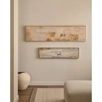 Silpa темно-бежевая абстрактная картина, 182 x 47 см