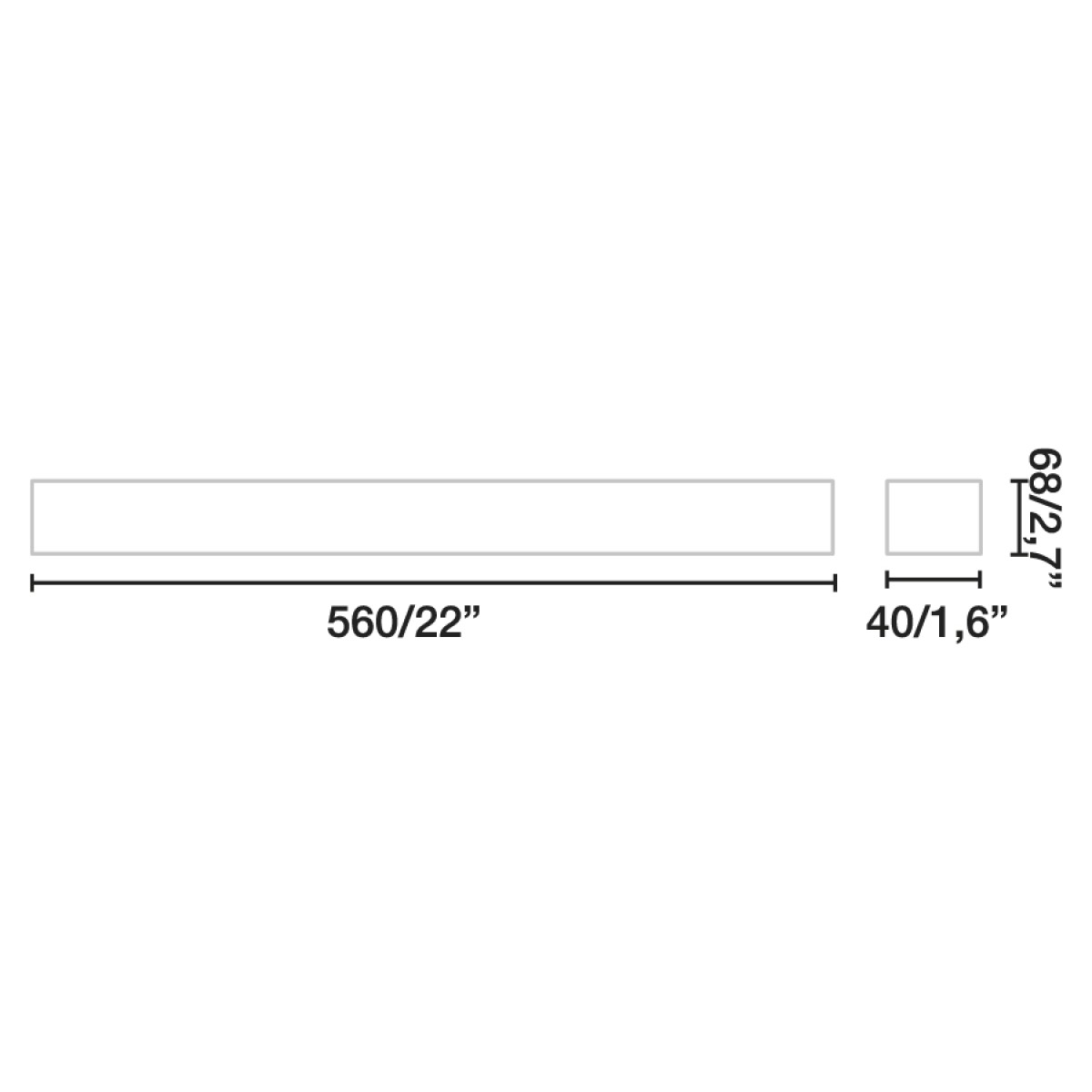 Потолочный светильник VIA PRISMATICO белый 56CM 26W 4000K