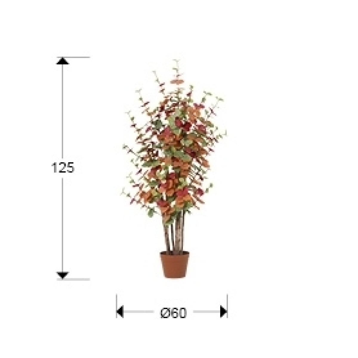 Eucalipto color h120 Искусственное растение