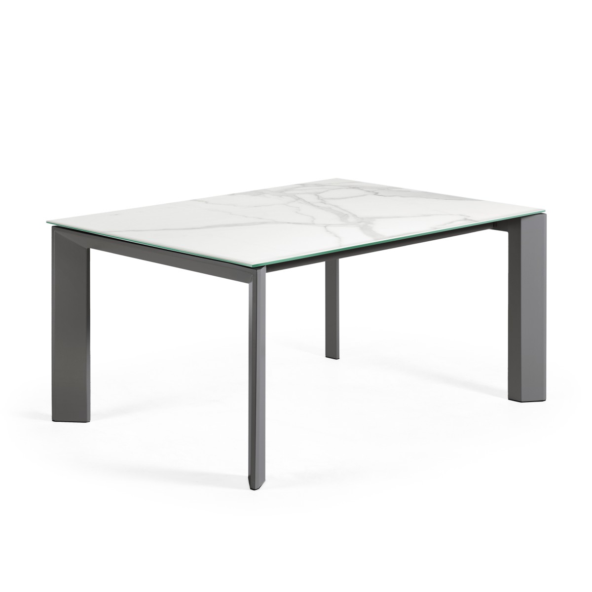 Стол Atta 160 (220) x90 антрацит, керамика