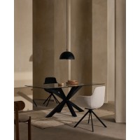Стол Arya 160x90 стекло черный