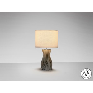 Merlin Настольная лампа 1L серая керамика