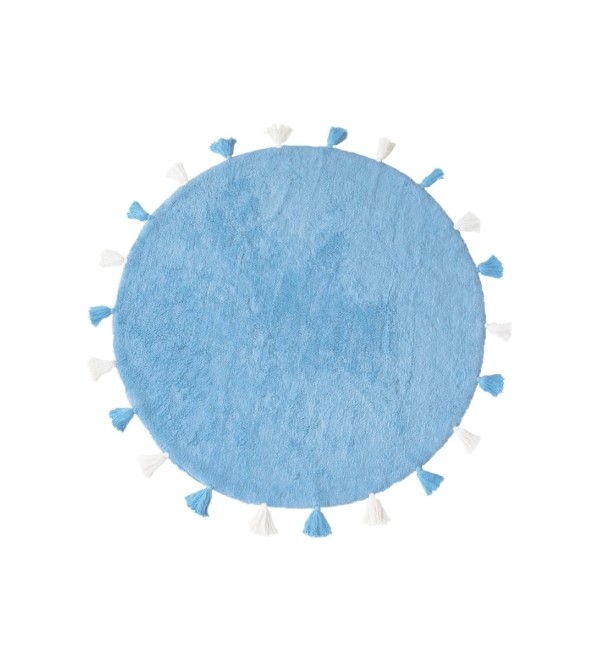 Хлопковый ковер Lillaland COLORFUL BLUE D140