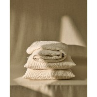 Комплект из 2 чехлов для подушек Raylo из хлопка с текстурой и полосками 50 x 50 см