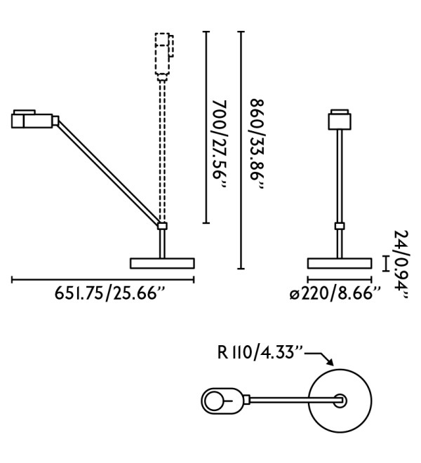 Настольная лампа Inviting белая 6W 2700K-4800K