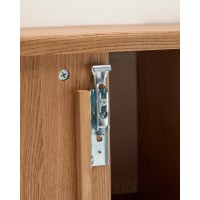 Шкафчик для ванной Mailen из ясеневого шпона в натуральной отделке, 90 x 45