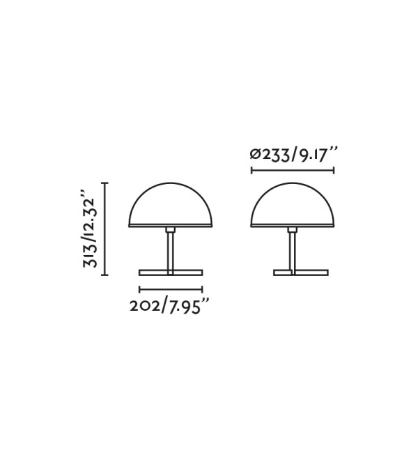 DOME S Настольная лампа черная 1XE27