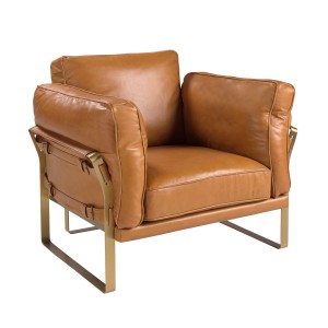 Кресло из кожи цвета Camel 5169