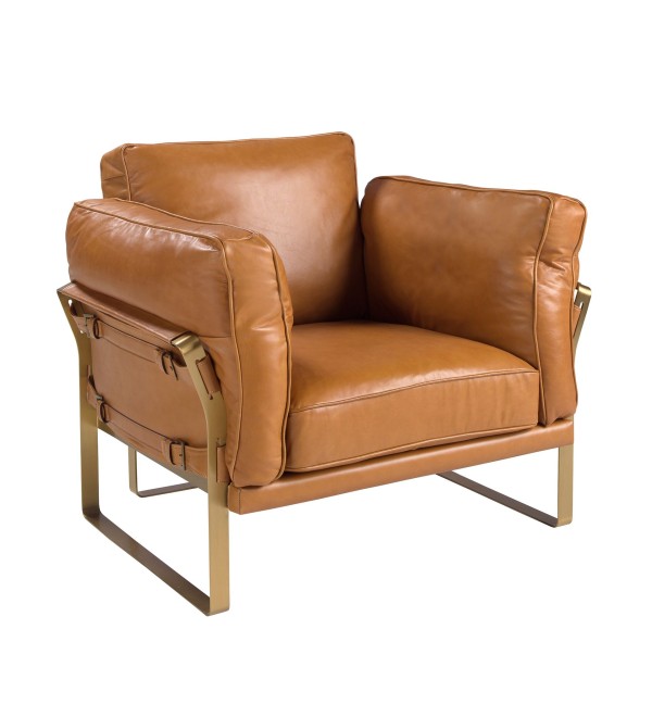 Кресло из кожи цвета Camel 5169 