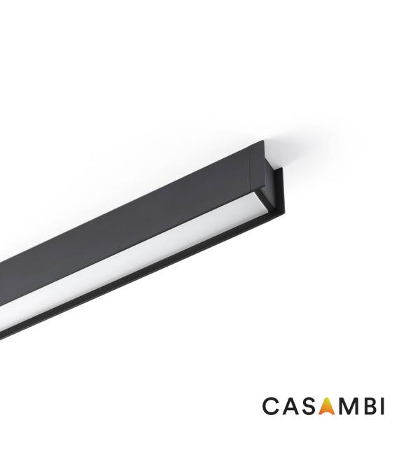 Потолочный светильник LUVA DECO 840 9W 4000K черный CASAMBI
