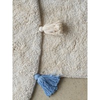 Хлопковый ковер Lillaland COLORFUL WHITE BLUE D140