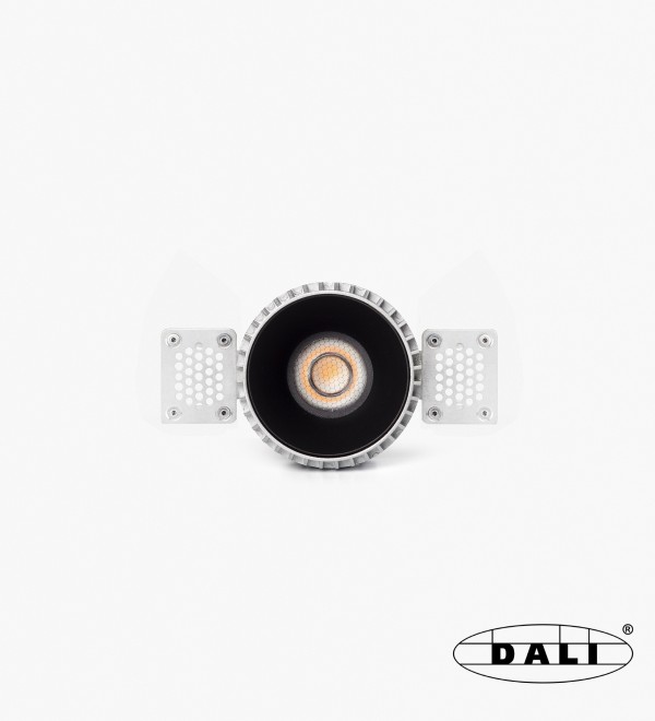 Tulipa Черный встраиваемый даунлайт без рамки 10W 55° 4000K CRI90 DALI