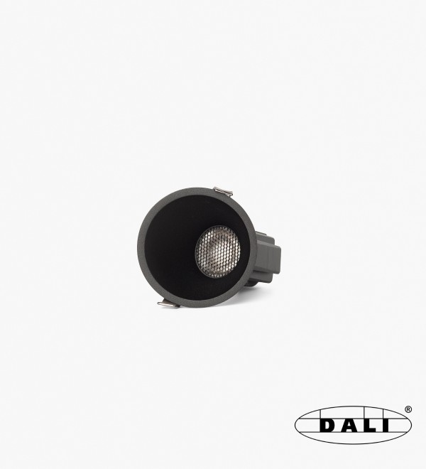 Tulipa Черный встраиваемый даунлайт ASIM 7W 36° 2700K CRI90 DALI