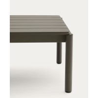 Журнальный столик Sorells из зеленого алюминия 63 x 149 см