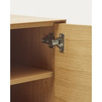 Vedrana Сервант из дубового шпона со стальными ножками 97,5 x 80 см