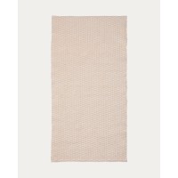 Ковер Mascarell из хлопка и полиэстера белого цвета 70 x 140 см