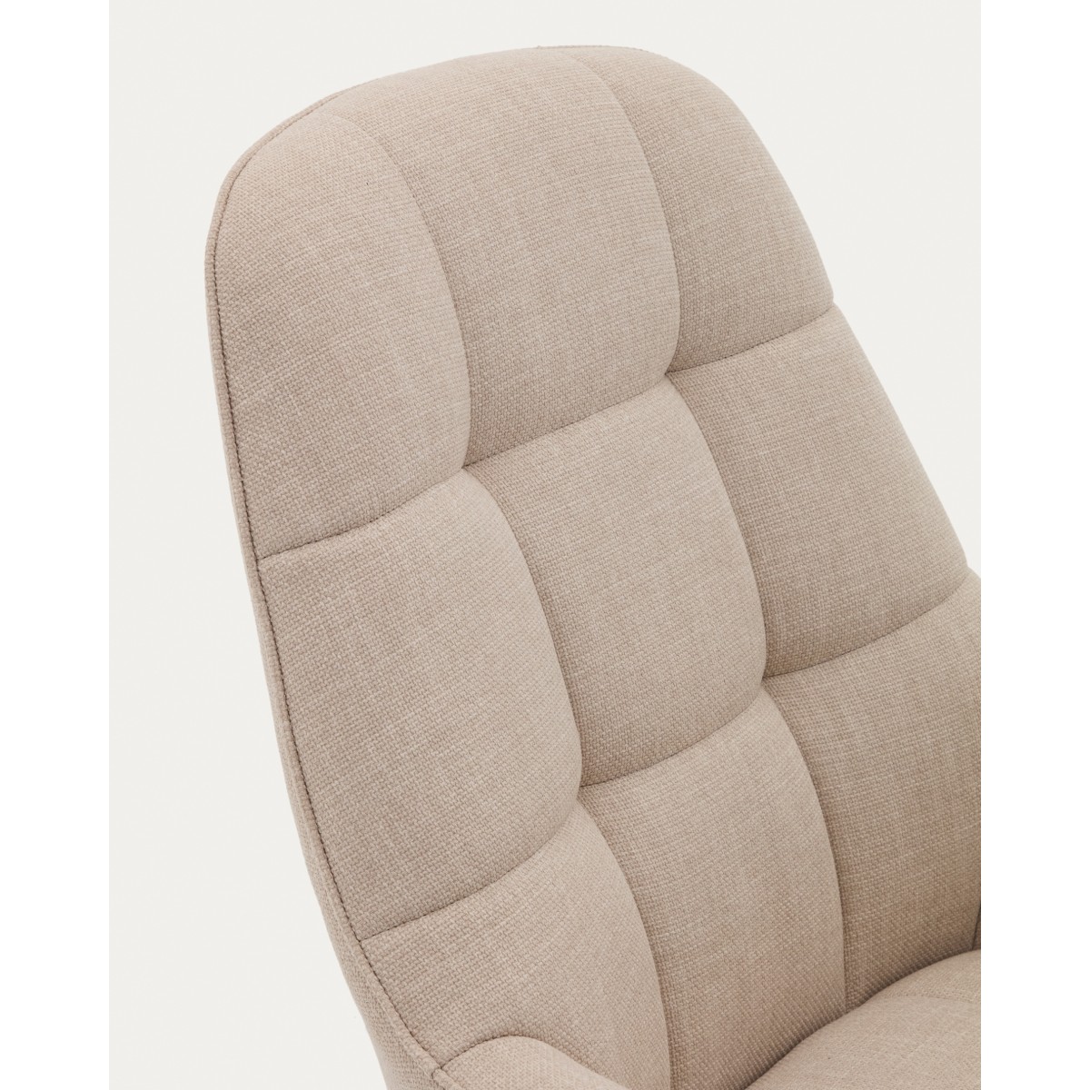 Jaspe Вращающееся кресло бежевого цвета с серой отделкой металла
