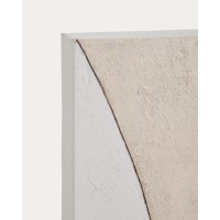Абстрактный холст Marvilo серо-горчичного цвета 80 x 100 см