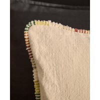 Чехол для подушки Enari из хлопка с разноцветной окантовкой, 50 x 50 см.