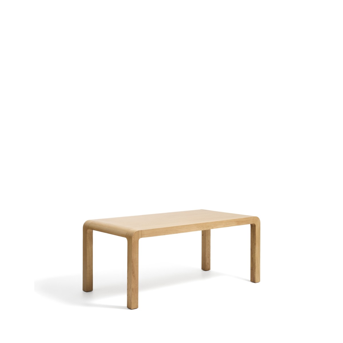Раздвижной стол Erisia из массива дуба с натуральной отделкой, 180 (230) x 90 см