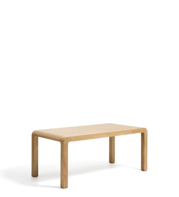 Раздвижной стол Erisia из массива дуба с натуральной отделкой, 180 (230) x 90 см