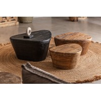 Журнальный столик LESTANS 70x60 коричневый