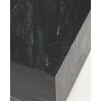 Приставной столик Sorein из черного мрамора 40 x 40 см