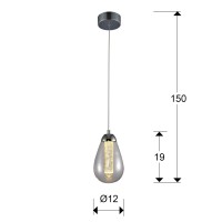 Подвесной светильник Taccia 1L LED Ø12