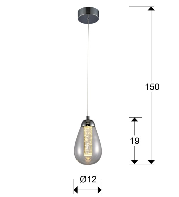 Подвесной светильник Taccia 1L LED Ø12