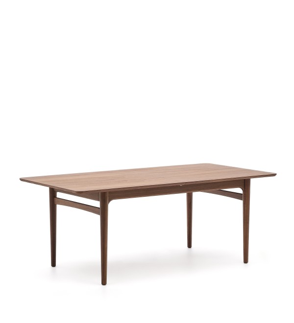 Стол раздвижной Elan из шпона и массива ореха 200 (260) x 100