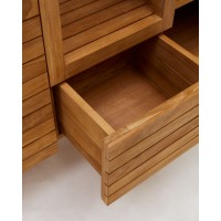 Kenta Мебель для ванной комнаты из массива тика с натуральной отделкой 120 x 45 см